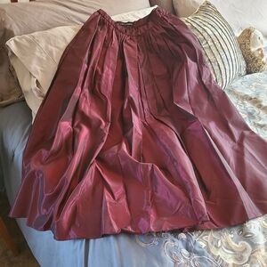 Vintage Cathy Hardwick tea length tafetta skirt 1986❤️